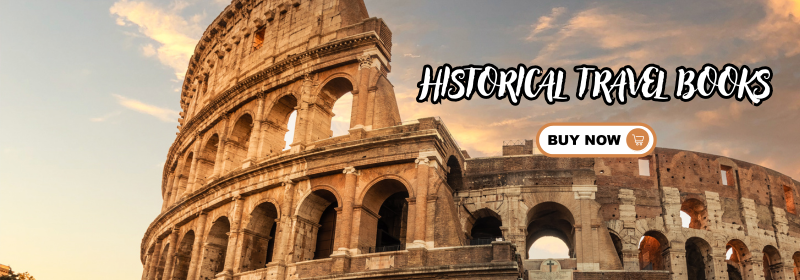 Books covering cultural history, architecture, and archaeological discoveries in travel destinations