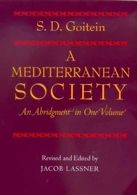 A Mediterranean Society, an Abridgment in One Volume by Goitein, S. D.