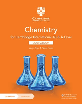 Cambridge International as & a Level Chemistry Coursebook with Digital Access (2 Years) by Ryan, Lawrie