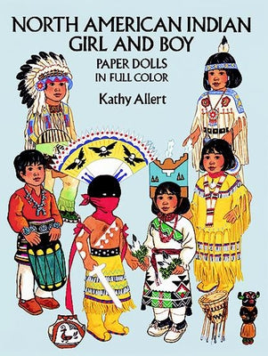 North American Indian Girl and Boy Paper Dolls by Allert, Kathy