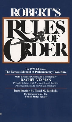 Robert's Rules of Order by Robert, Henry M.