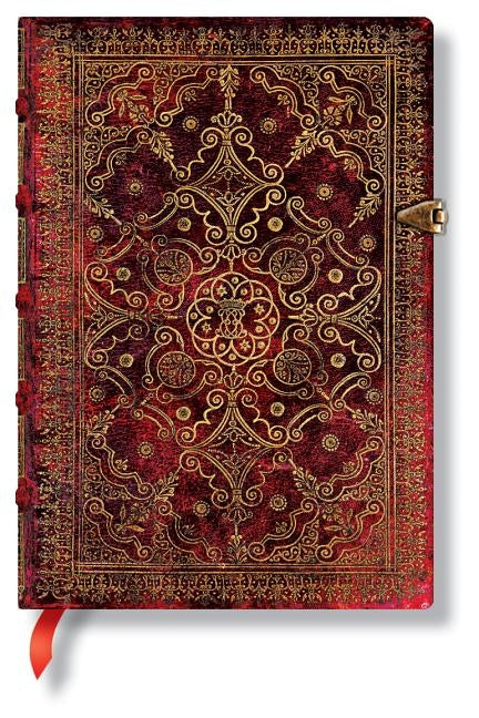 Paperblanks Carmine Equinoxe Hardcover MIDI Lined Clasp Closure 240 Pg 120 GSM by Paperblanks