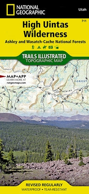 High Uintas Wilderness Map [Ashley and Wasatch-Cache National Forests] by National Geographic Maps