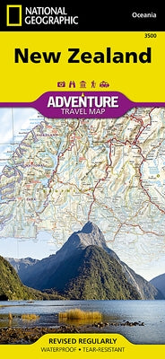 New Zealand Map by National Geographic Maps