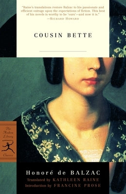 Cousin Bette by Balzac, Honor de