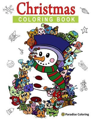 Christmas Coloring Book for Adults: 35 Stress Relief Designs For Adults (Christmas Adult Coloring Book) by Coloring Books, Paradise