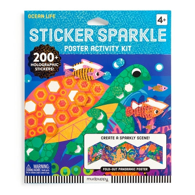Ocean Life Sticker Sparkle Poster Activity Kit by Mudpuppy