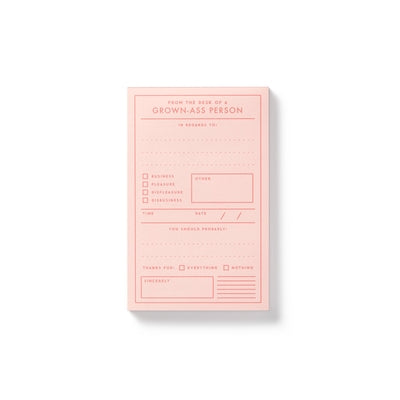 Grown-Ass Person Memo Pad by Galison