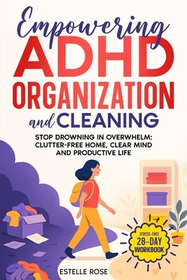 Empowering ADHD Organization and Cleaning: Stop Drowning in Overwhelm: The 28-Day Workbook for a Clutter-Free Home, Clear Mind, and Productive Life by Rose, Estelle
