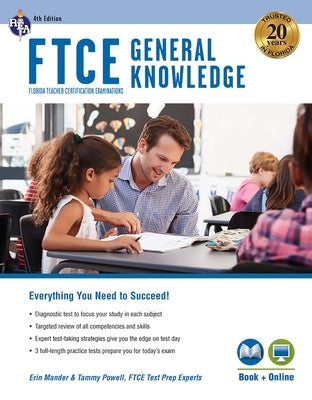 FTCE General Knowledge 4th Ed., Book + Online by Mander, Erin