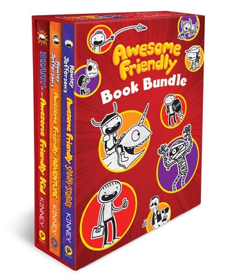 Awesome Friendly 3-Book Hardcover Gift Set: Diary of an Awesome Friendly Kid, Rowley Jefferson's Awesome Friendly Adventure, and Rowley Jefferson's Aw by Kinney, Jeff