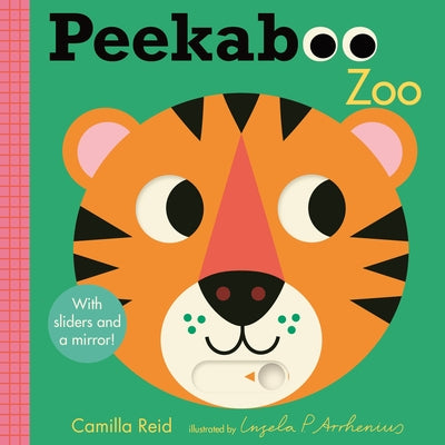 Peekaboo: Zoo: (An Interactive Board Book for Babies & Toddlers with Mirror & Sliders to Push, Pull, or Turn. Cute Zoo Animal Artwork Includes a Rhino by Reid, Camilla