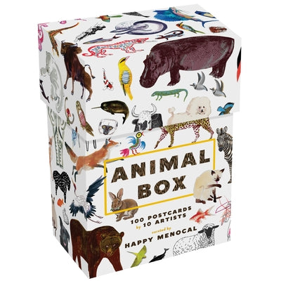 Animal Box: 100 Postcards by 10 Artists by Menocal, Happy