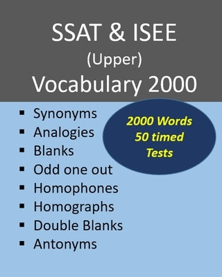 SSAT & ISEE (Upper) Vocabulary 2000 by Shaw, James