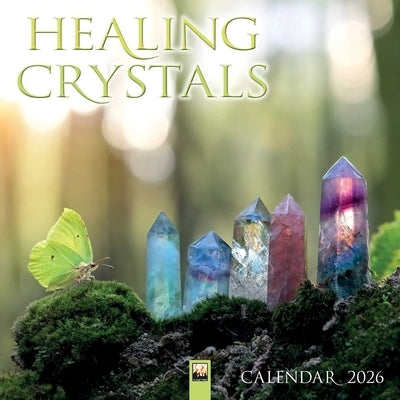 Healing Crystals Wall Calendar 2026 (Art Calendar) by Flame Tree Studio