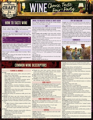 Wine - Choose, Taste, Pair & Party: A Quickstudy Laminated Reference Guide by Swan, Fred