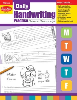 Daily Handwriting Practice: Modern Manuscript, Kindergarten - Grade 6 Teacher Edition by Evan-Moor Educational Publishers