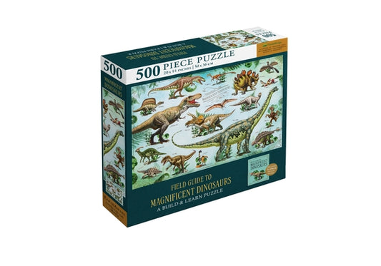 Magnificent Dinosaurs 500-Piece Puzzle and Booklet by Insight Editions