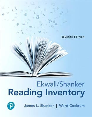 Ekwall/Shanker Reading Inventory by Shanker, James