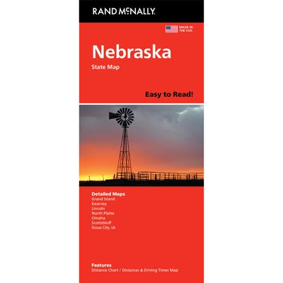Rand McNally Easy to Read: Nebraska State Map by Rand McNally