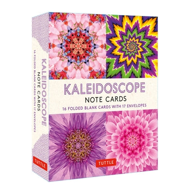 Kaleidoscope, 16 Note Cards: 16 Different Blank Cards with 17 Patterned Envelopes in a Keepsake Box! by Tuttle Studio