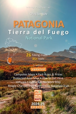 PATAGONIA, Tierra del Fuego National Park, hiking maps by Senkov, Oleg