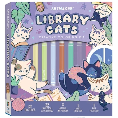 Art Maker Books & Cats Coloring Kit by Hinkler