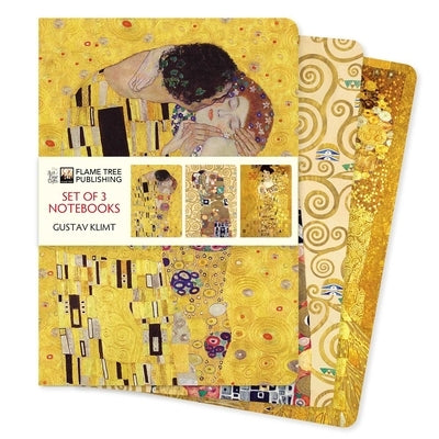 Gustav Klimt Set of 3 Standard Notebooks by Flame Tree Studio