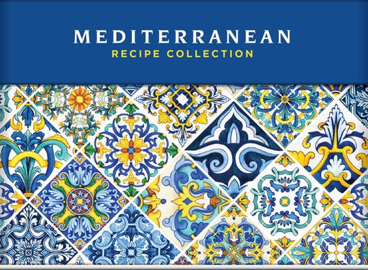 Mediterranean Recipe Card Collection Tin 72 Recipe Cards + 28 Blank Recipe Cards to Write Your Own Recipes + 5 Tabbed Section by Publications International Ltd