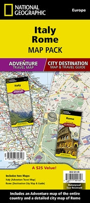 Italy, Rome [Map Pack Bundle] by National Geographic Maps