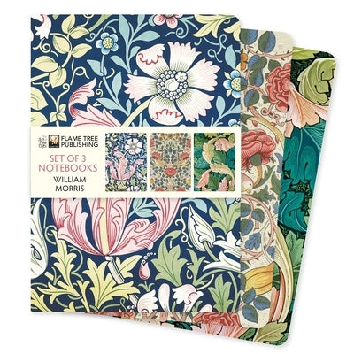 William Morris Set of 3 Standard Notebooks by Flame Tree Studio