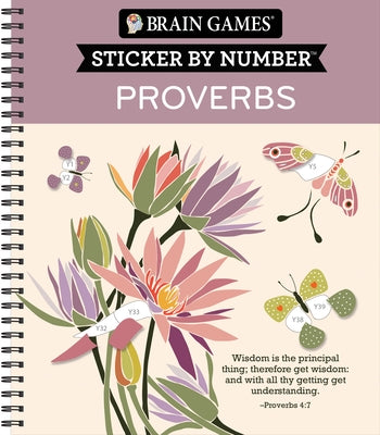 Brain Games - Sticker by Number: Proverbs (28 Images to Sticker) by Publications International Ltd