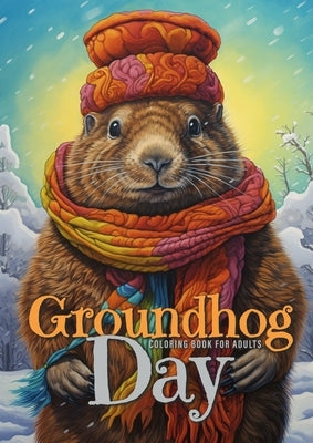 Groundhog Day Coloring Book for Adults: Groundhog Coloring Book for Adults Funny Animals Grayscale Coloring Book A4 by Publising, Monsoon