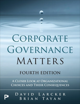 Corporate Governance Matters by Larcker, David