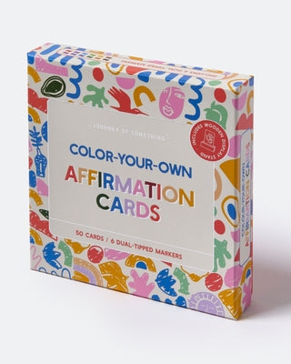 Color Your Own Affirmation Cards - Creative Mindfulness & Positivity Kit by Something, Journey Of