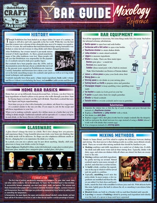 Bar Guide - A Mixology Reference: Quickstudy Laminated Guide by McLafferty, Clair