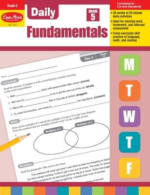 Daily Fundamentals, Grade 5 Teacher Edition by Evan-Moor Educational Publishers