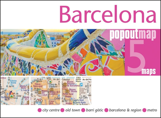 Barcelona Popout Map by Maps, Popout