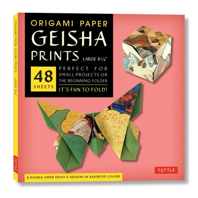 Origami Paper Geisha Prints 48 Sheets X-Large 8 1/4 (21 CM): Extra Large Tuttle Origami Paper: Origami Sheets Printed with 8 Different Designs (Instru by Tuttle Studio