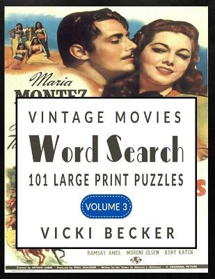 Vintage Movies Word Search: 101 Large Print Word Search Puzzles by Becker, Vicki