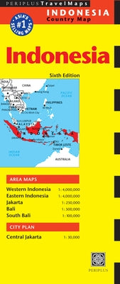 Indonesia Travel Map Sixth Edition by Periplus Editions