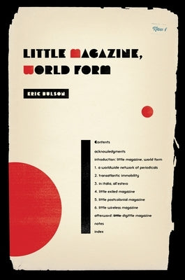 Little Magazine, World Form by Bulson, Eric Jon