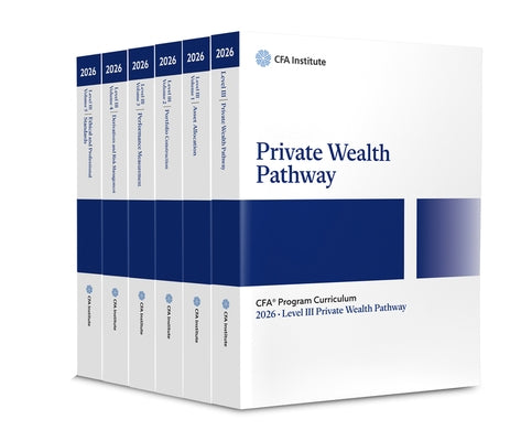 2026 Cfa Program Curriculum Level III Private Wealth Pathway Box Set by Cfa Institute