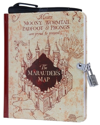 Harry Potter: Marauder's Map Invisible Ink Lock & Key Diary [With Pens/Pencils] by Insight Editions