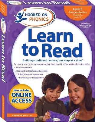 Hooked on Phonics Learn to Read - Level 3: Emergent Readers (Kindergarten Ages 4-6) by Hooked on Phonics