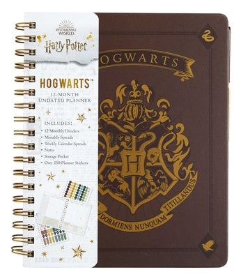 Harry Potter: Hogwarts 12-Month Undated Planner: (Harry Potter School Planner School, Harry Potter Gift, Harry Potter Stationery, Undated Planner) by Insights