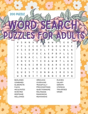 Word Search Puzzles for Adults: 200 Puzzles with a Huge Variety of Words and Topics by Art, Compact