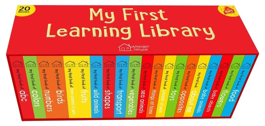 My First Complete Learning Library: Boxset of 20 Board Books Gift Set for Kids (Horizontal Design) by Wonder House Books