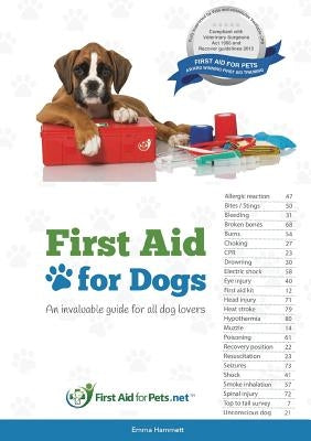 First Aid for Dogs by Hammett, Emma a.