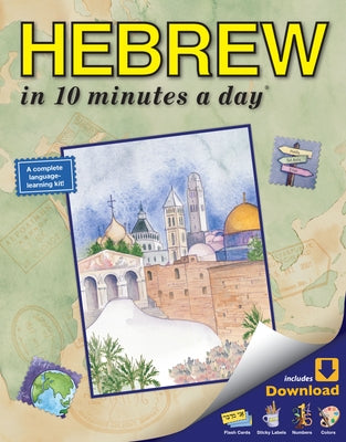 Hebrew in 10 Minutes a Day: Language Course for Beginning and Advanced Study. Includes Workbook, Flash Cards, Sticky Labels, Menu Guide, Software, by Kershul, Kristine K.